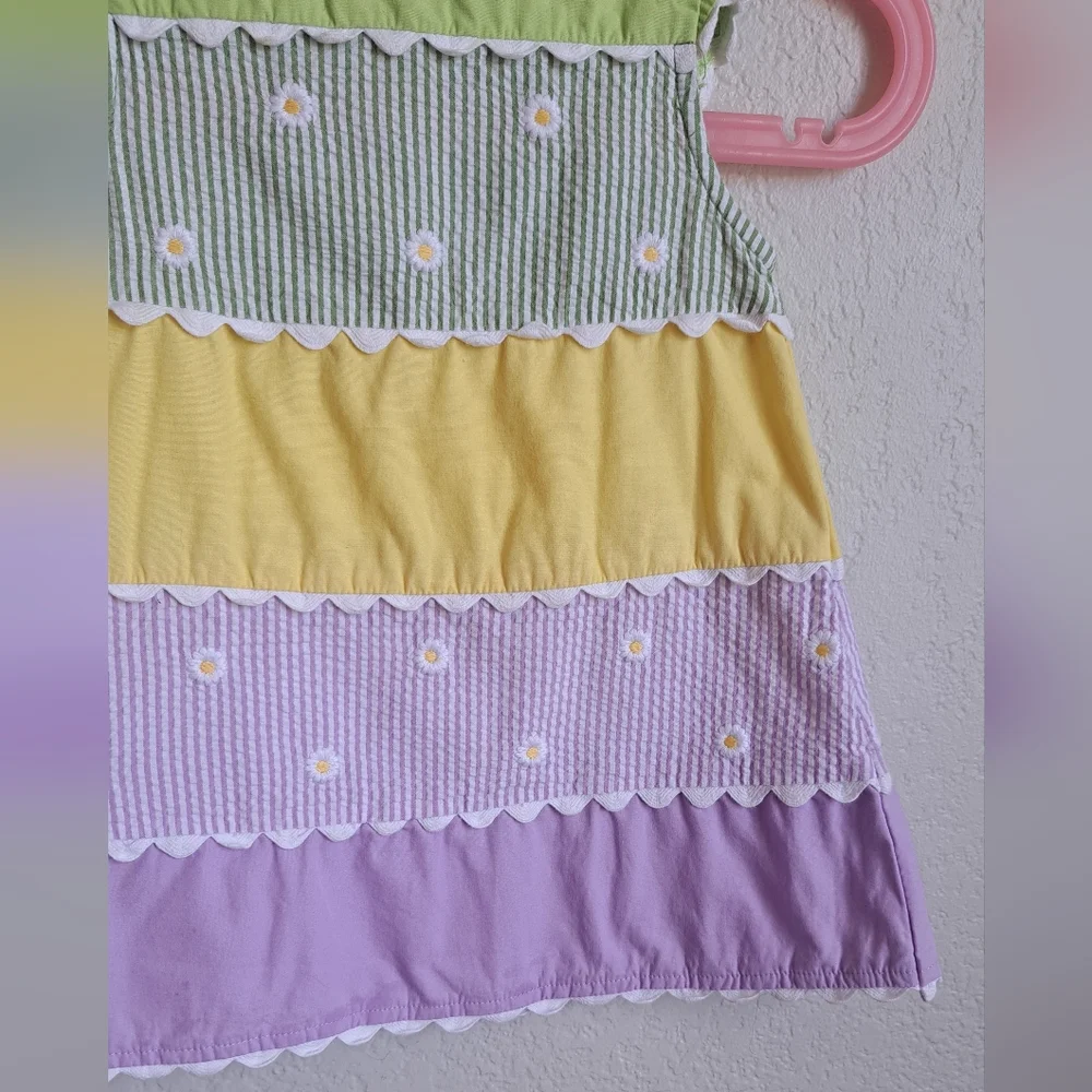 Gymboree Girls Colorful Pastel Striped Dress Size 6 Months